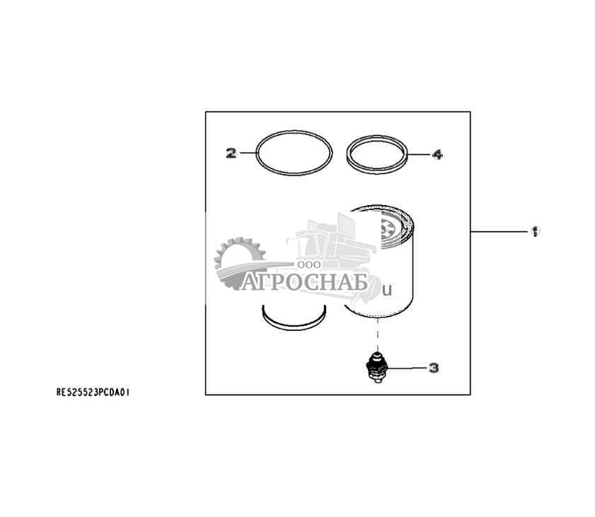 9901 Комплект для обслуживания элемента топливного фильтра 